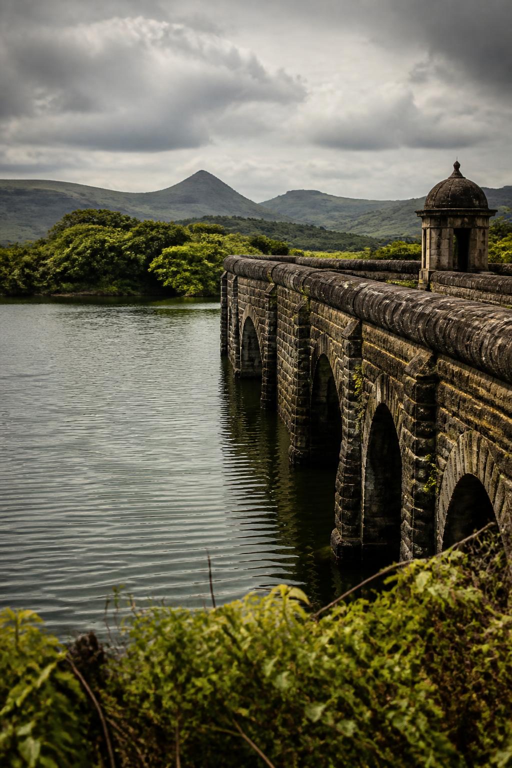 Katraj Lake, the source of Pune’s historic aqueduct network.