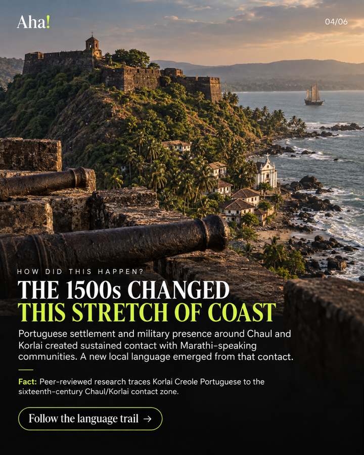 Korlai Fort and the coastal landscape associated with centuries of Portuguese-Marathi contact.