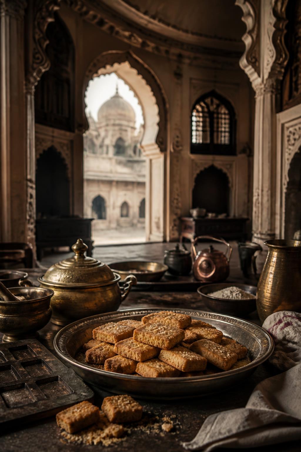 Historic Hyderabad setting representing the royal-kitchen origin story.
