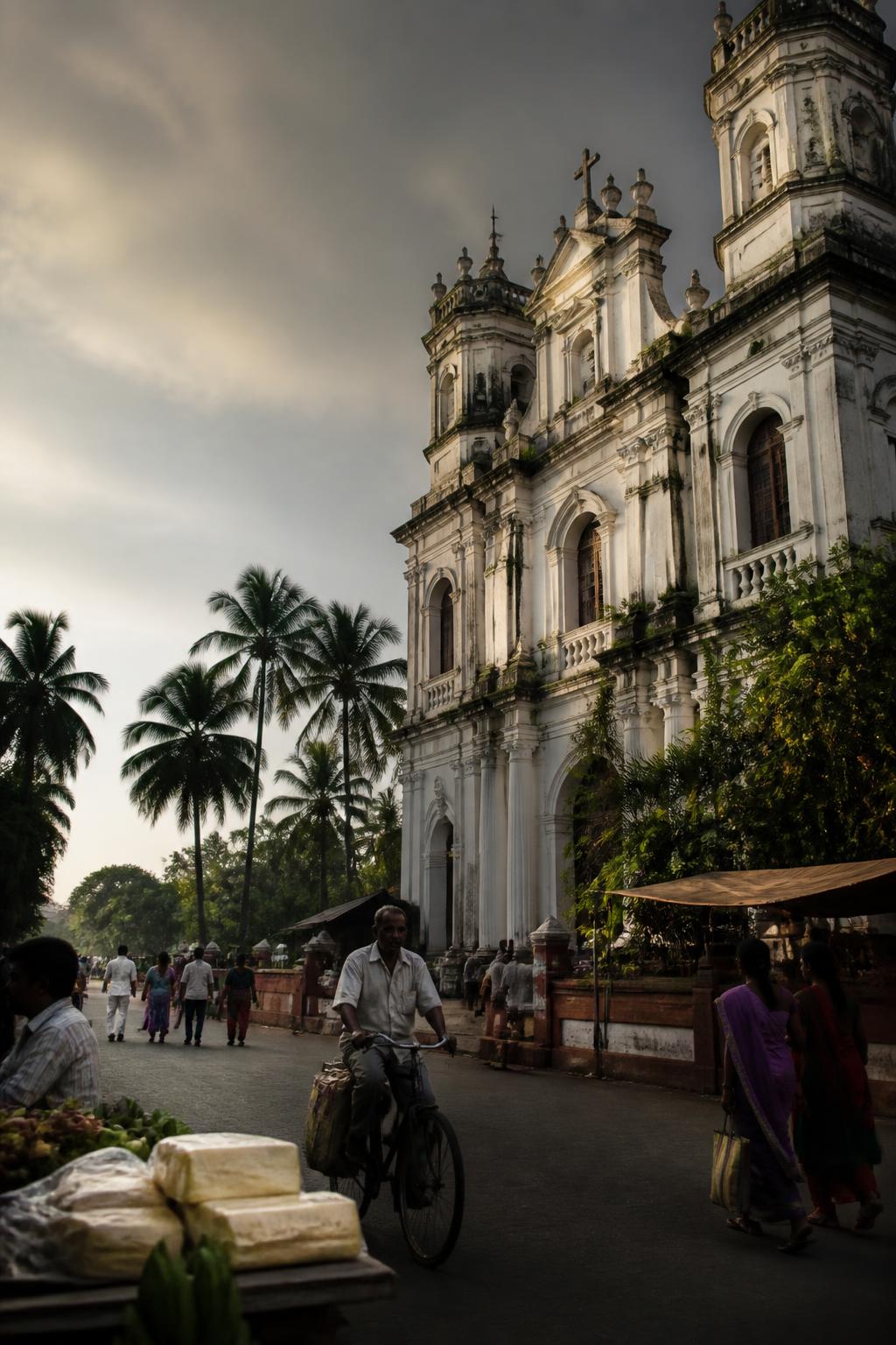 The historic Basilica of the Holy Rosary in Bandel, Hooghly.