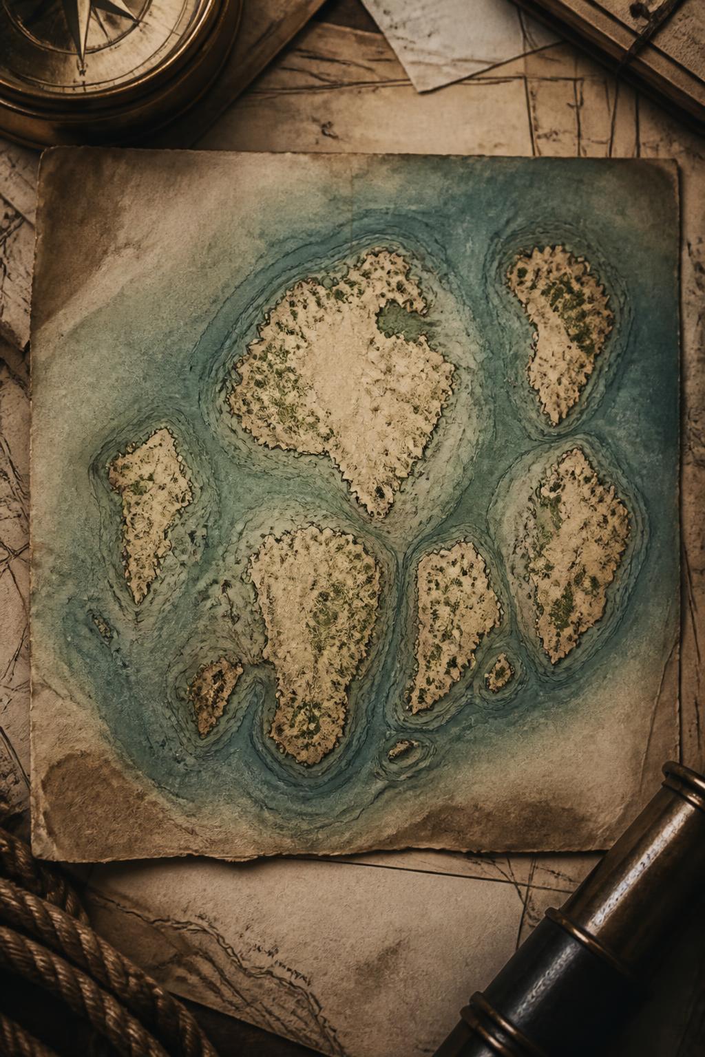 A map-like view of Mumbai’s original island geography.