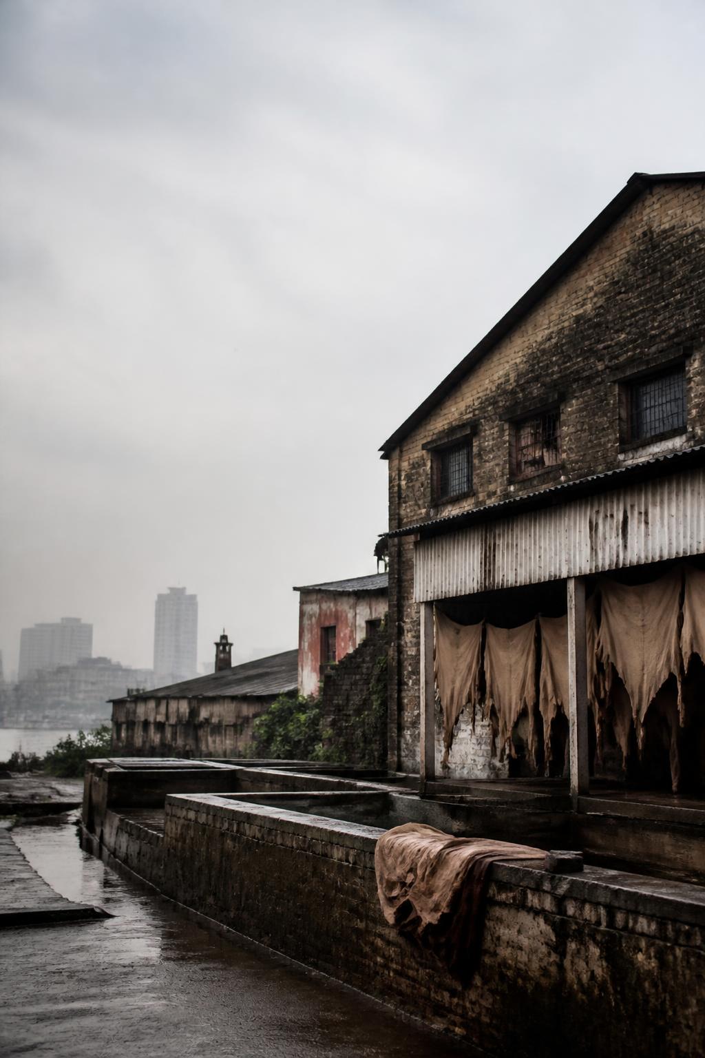 Historic industrial traces of Tangra’s former leather-making district.